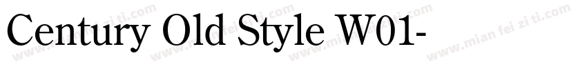 Century Old Style W01字体转换